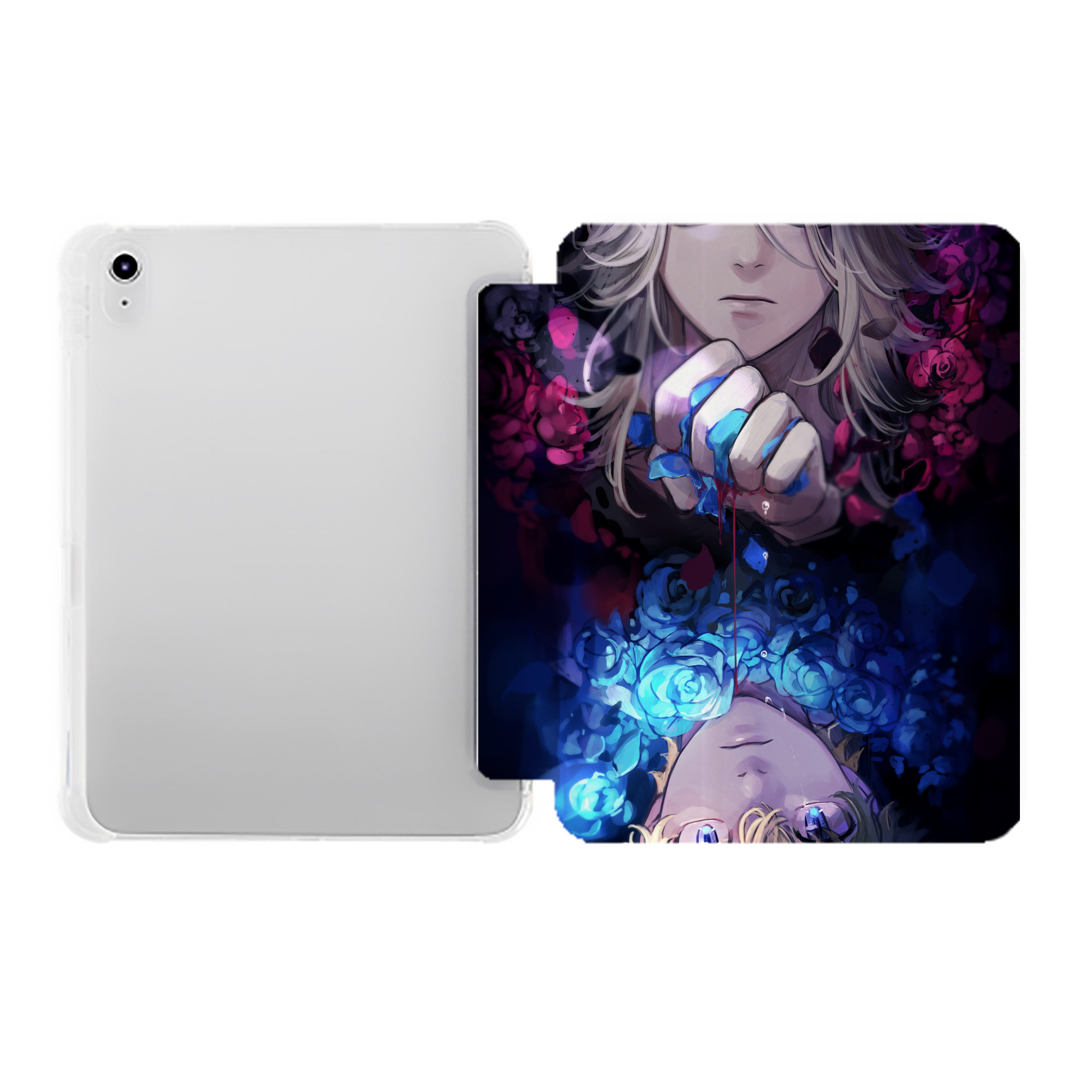 （画像用） 東京リベンジャーズ Tokyo Revengers IPad ケース ペン収納付き 三つ折りスタンド PUレザー×シリコン 対応機種9.5/10.5/10.9インチ